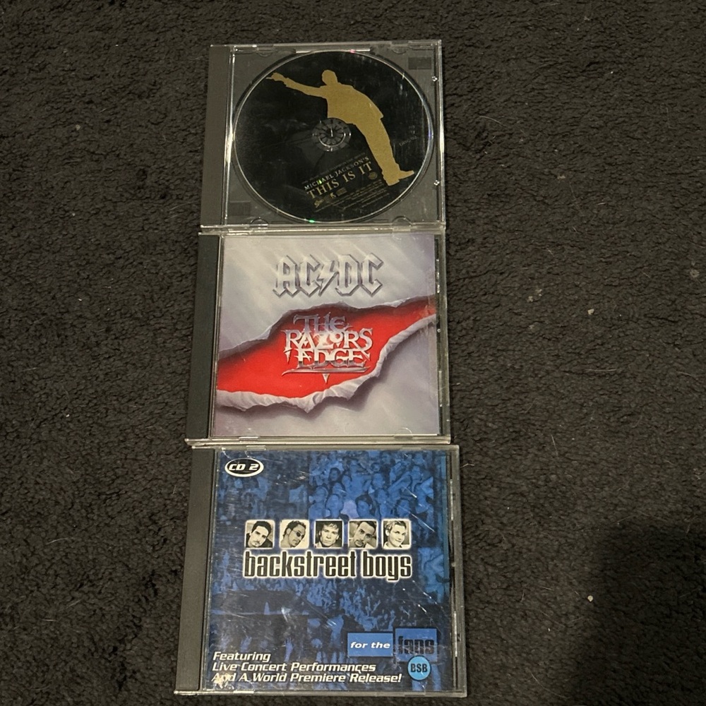 AC/DC, Backstreet Boys and Michael Jackson CD set